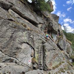 Mini Klettersteig Saas Grund
