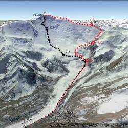 Piz Julier Senda Enferrada von St. Moritz