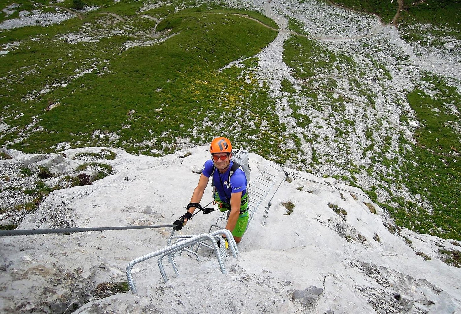Im ersten Plattenpfeiler , Foto: Daniel Rieser