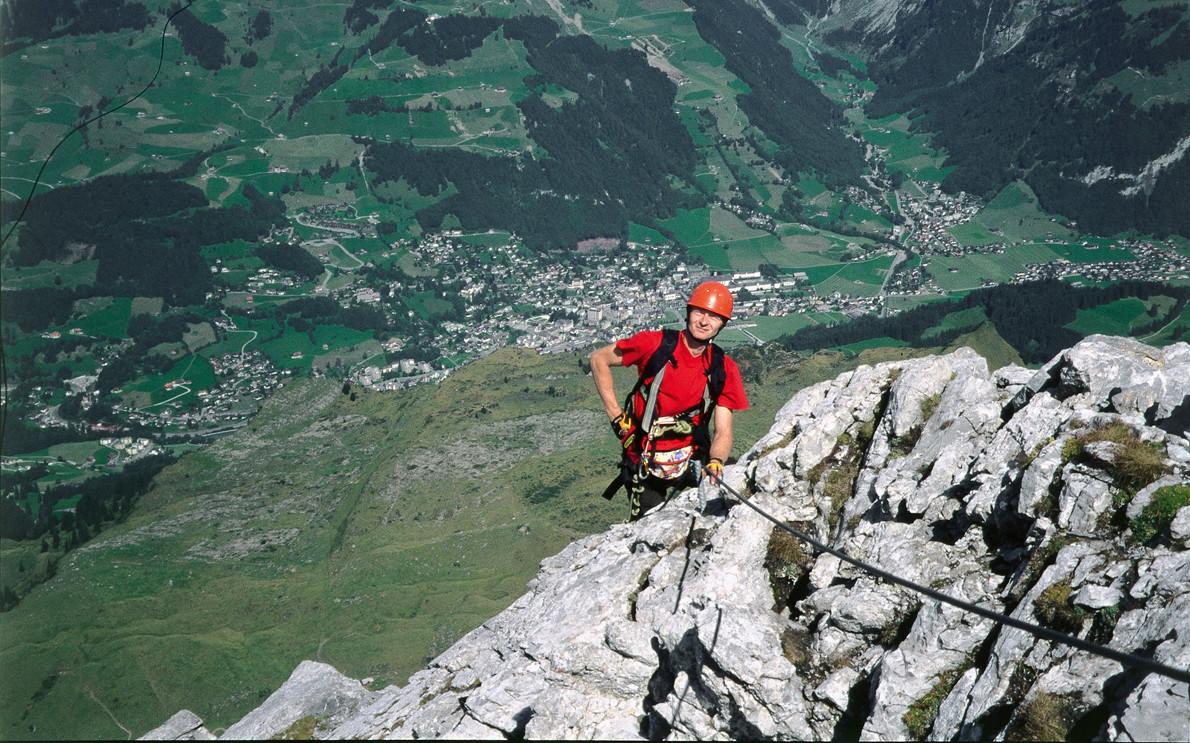 Deep views from the Engelberg via Ferrata.