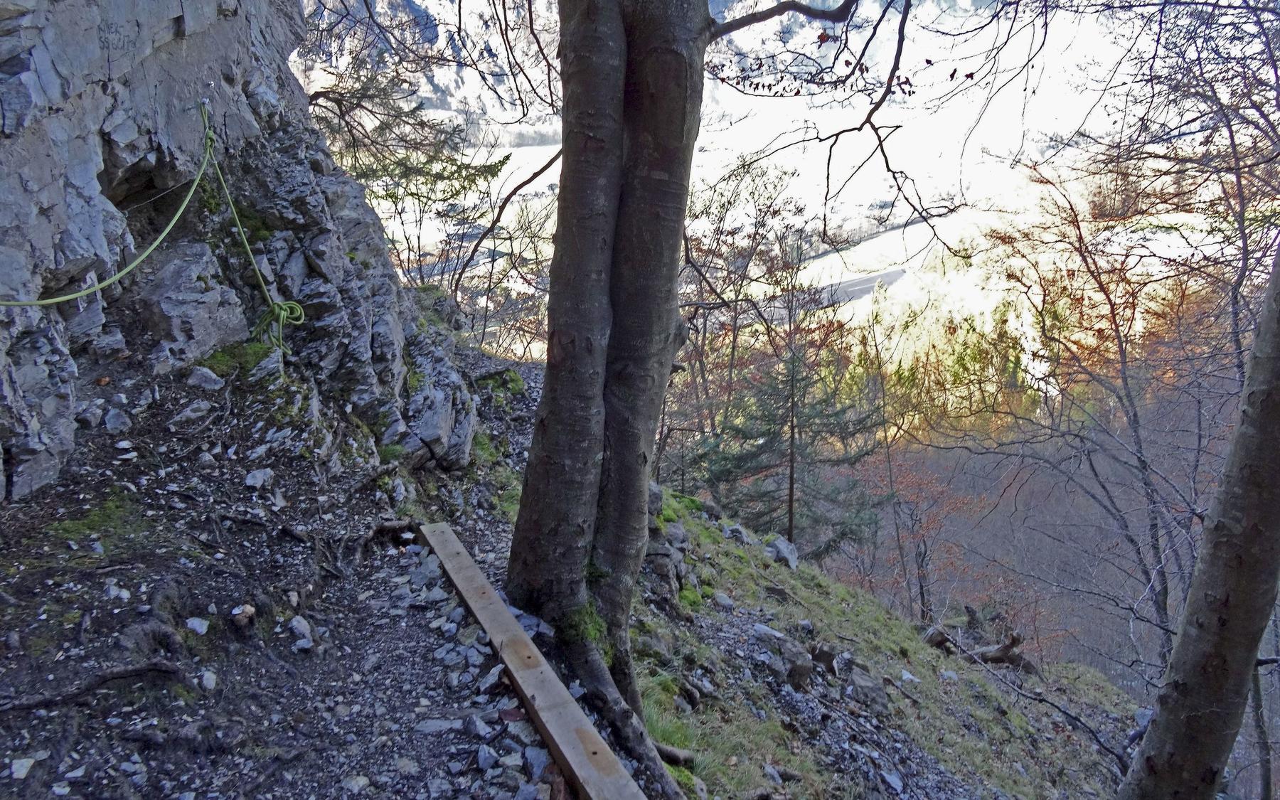 Am Einstieg.