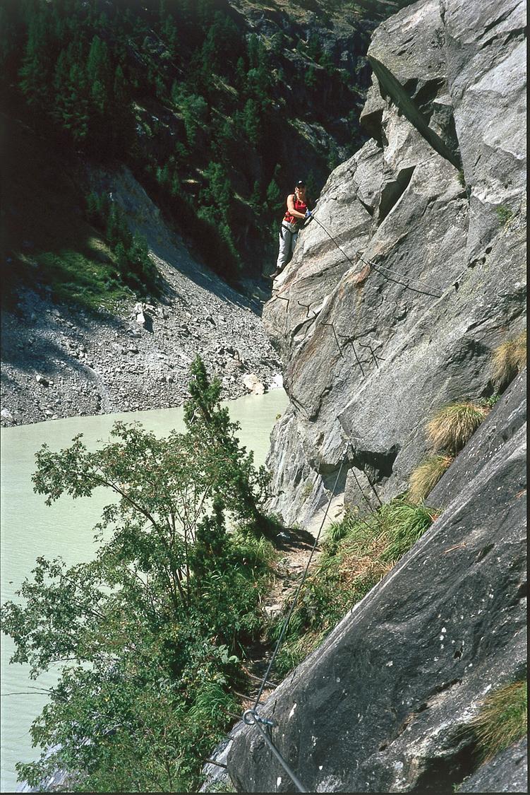 Part of the Aletsch via ferrata