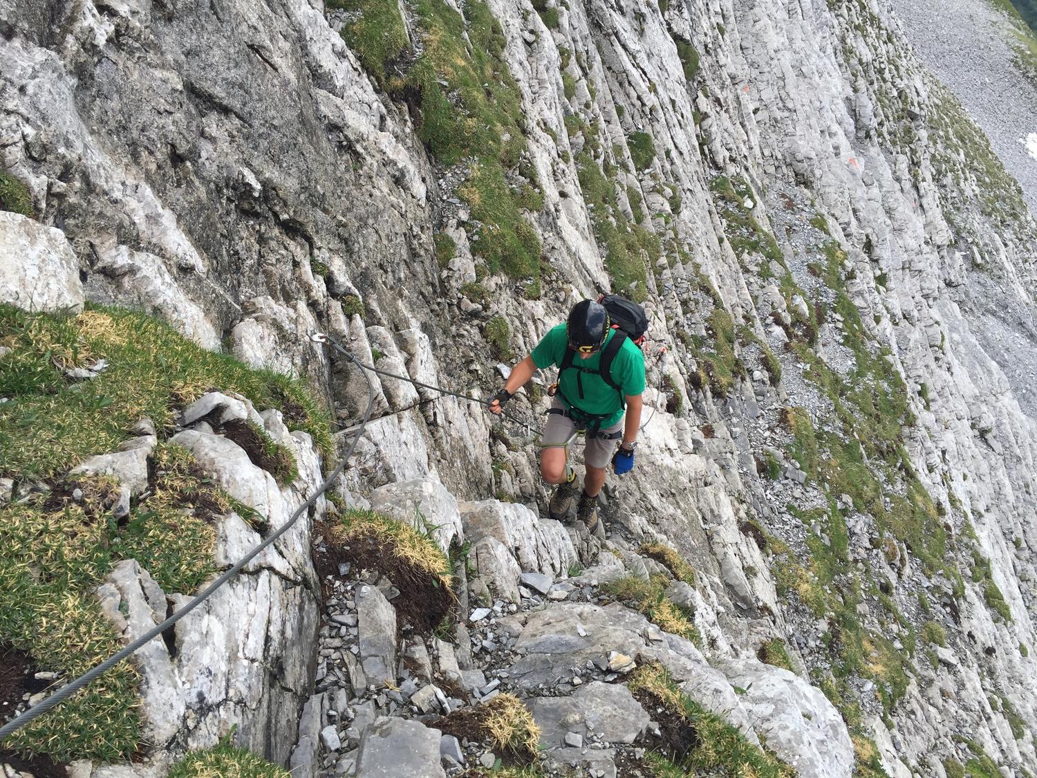 Start of the ferrata.