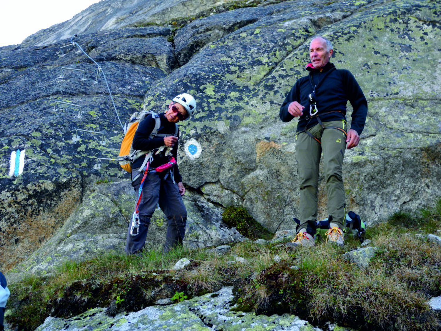 The start of the via ferrata.