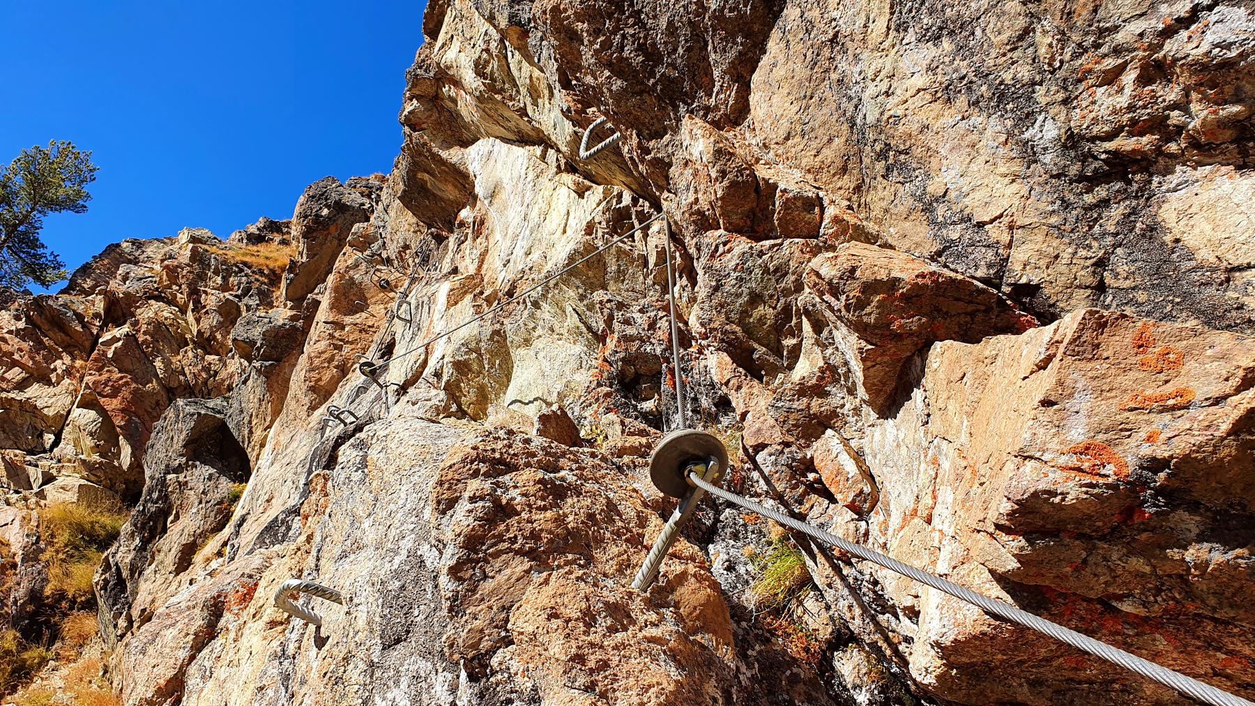 Im Klettersteig Languard
