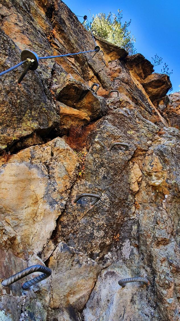 Im Klettersteig Languard
