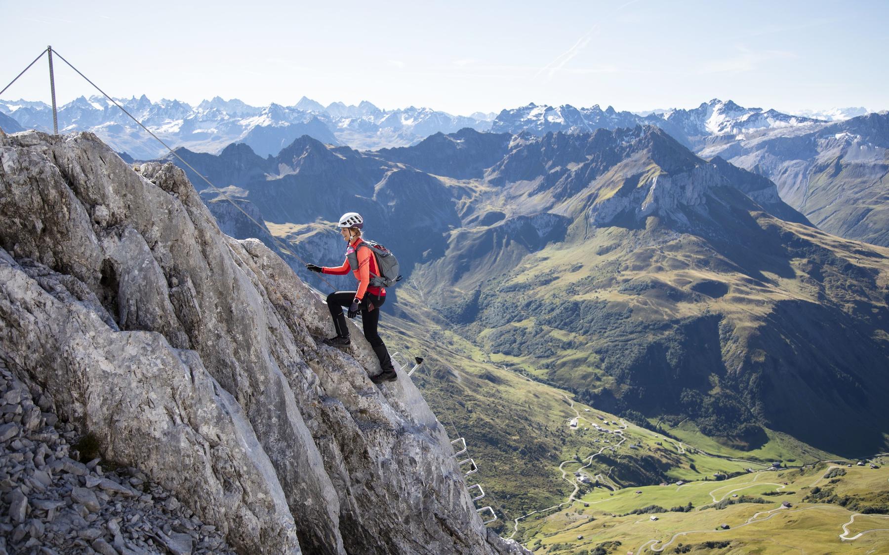 Aussichtsreich: Klettersteig Partnunblick.