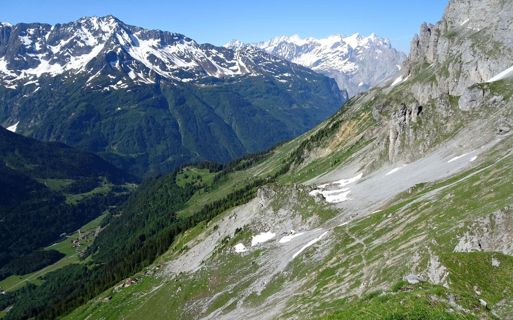 View back from the start of the ferrata.