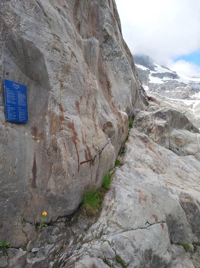 Start of the via ferrata