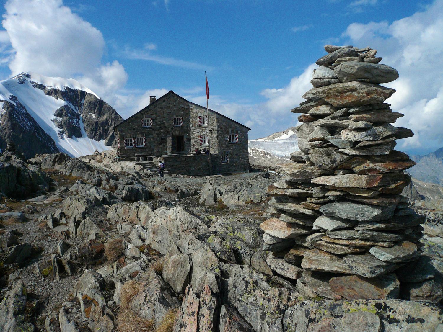 Dinner awaits at the Tierberglihütte
