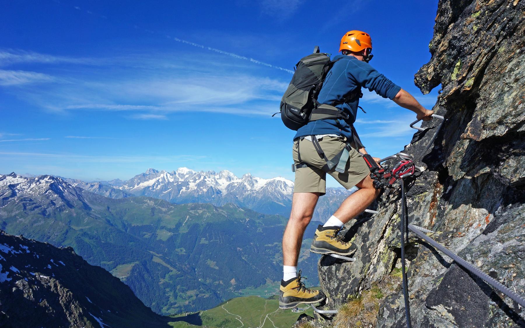 Great views west towards Mont Blanc.