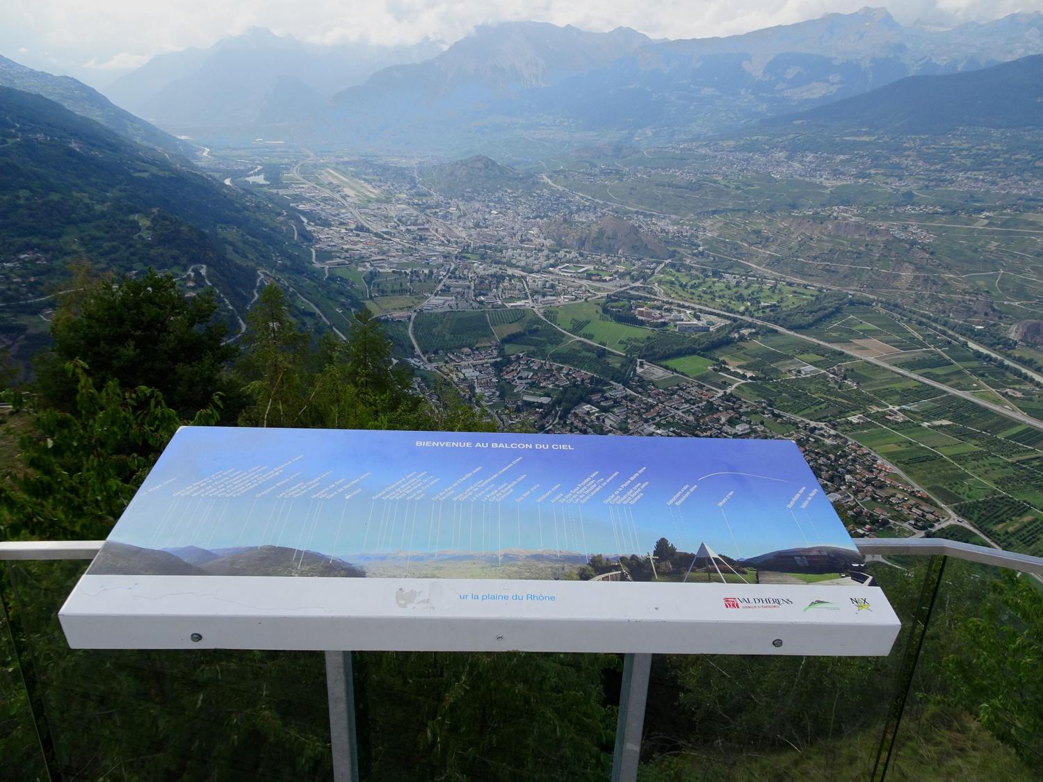Belvédère de Nax, a well-known viewpoint